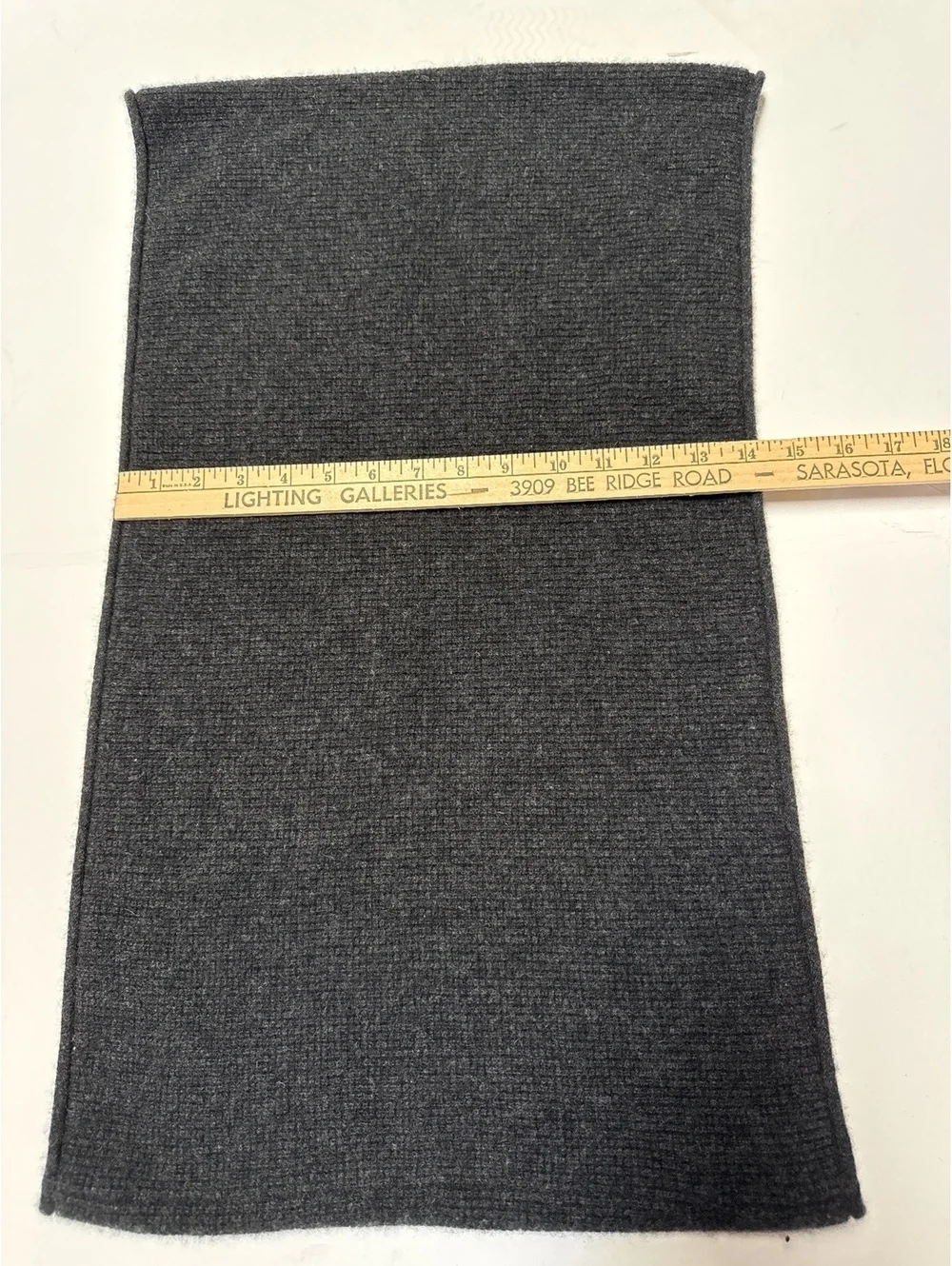 Polo Ralph Lauren 100% Cashmere Infinity Scarf Charcoal Gray Unisex